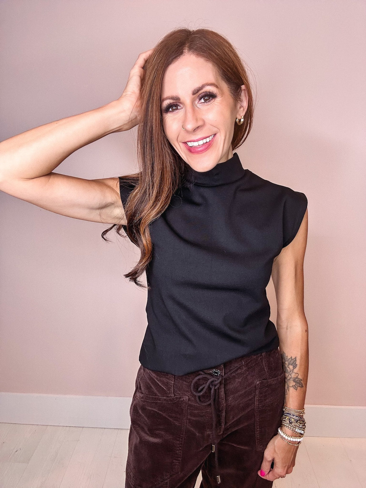 Audrey Mock Neck Top