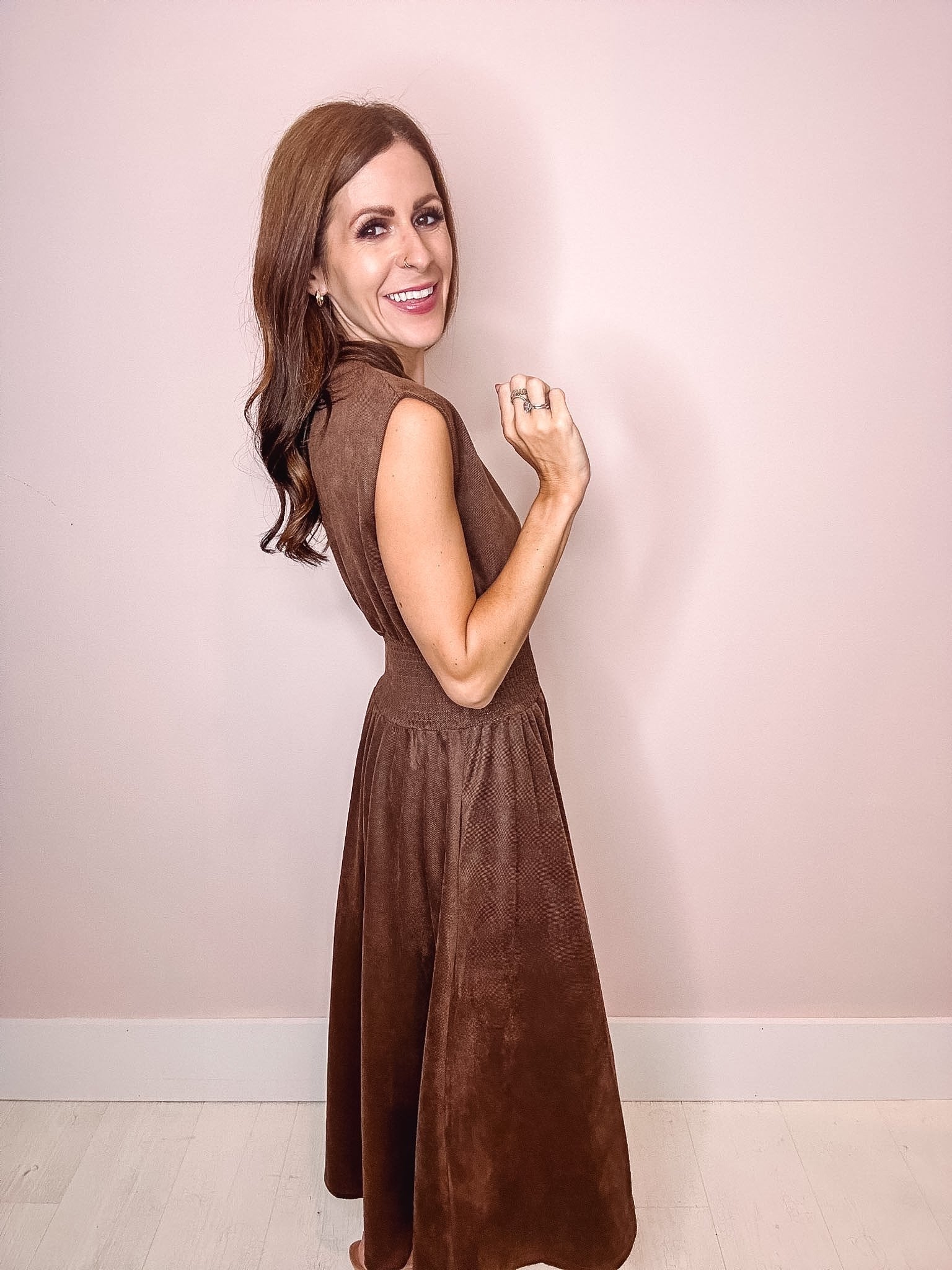 Delilah Smocked Waist Midi Dress