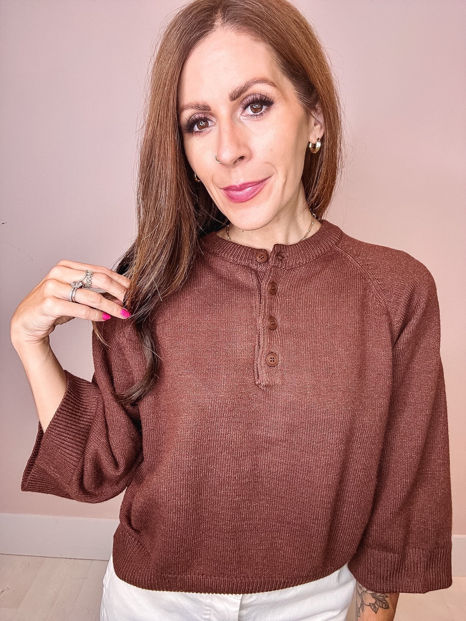 Fifth Ave. Half Sleeve Sweater