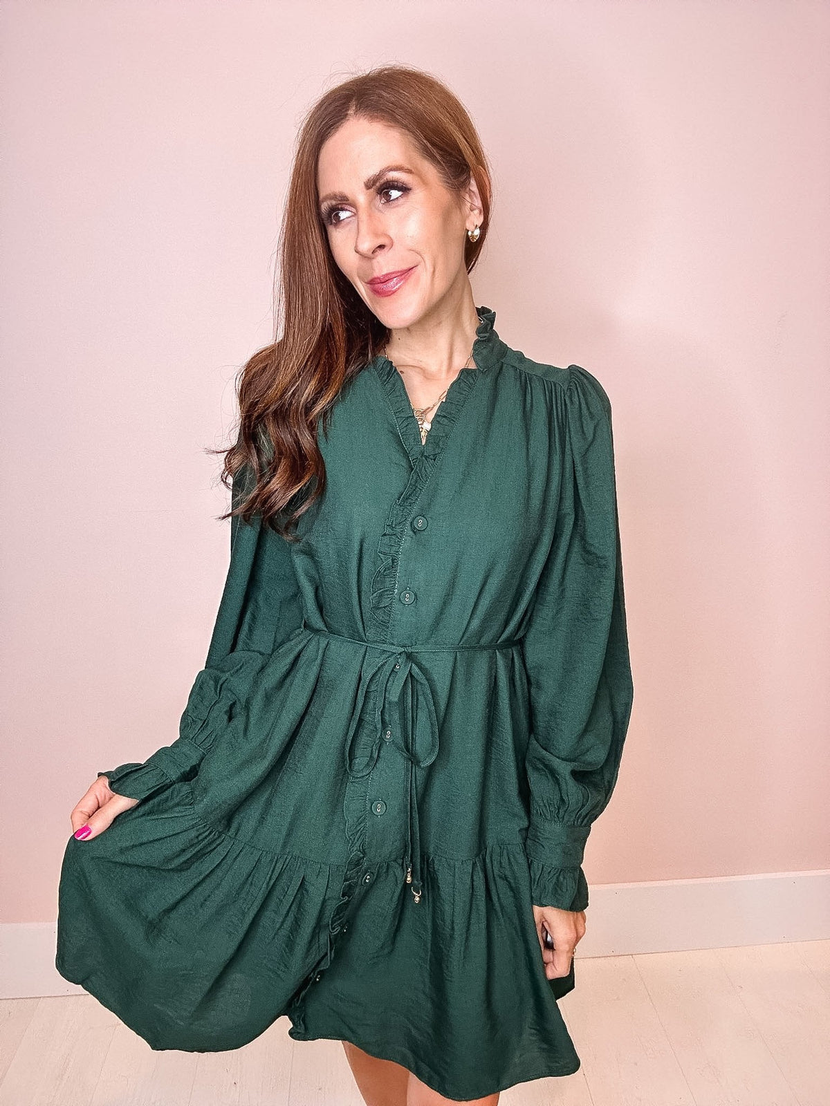 Jade Drop Waist Dress