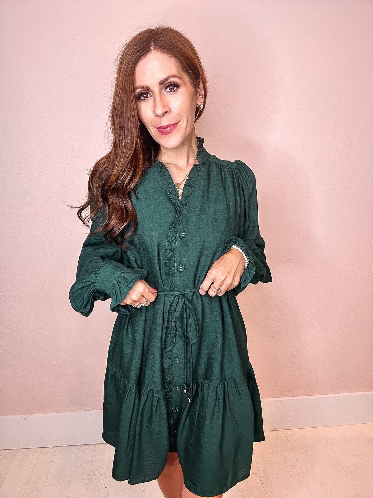 Jade Drop Waist Dress