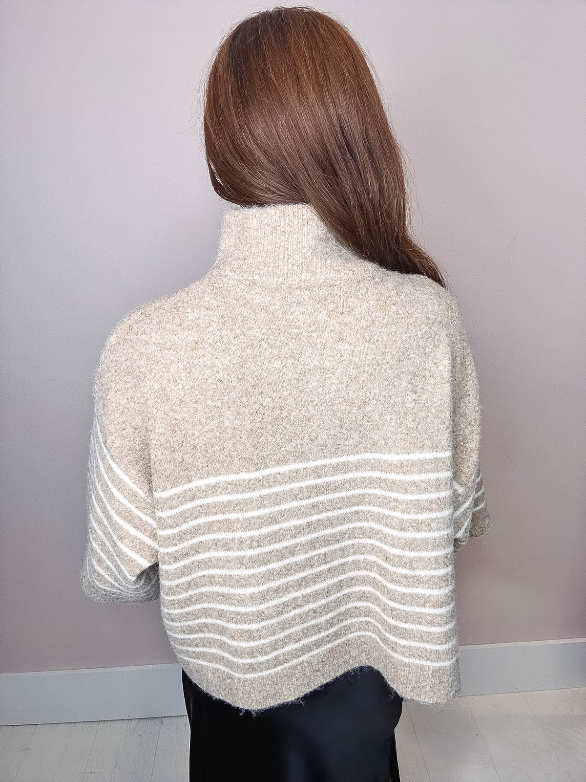 Soft Stripes Fuzzy Sweater